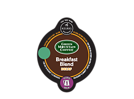 Breakfast Blend Decaf K-Carafe Coffee | Green Mountain Coffee | EcoPure Bottled Water | Water Filtration | Coffee Supplies | Wichita Kansas